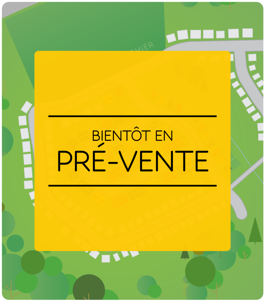 Coteau St-Georges - Construction Gerik Coteau St-Georges Pré-Vente Bientôt - Carte du Projet