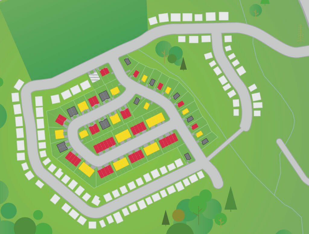 carte coteau st georges (blank) Plan des lots du Coteau-St-Georges à Gatineau
